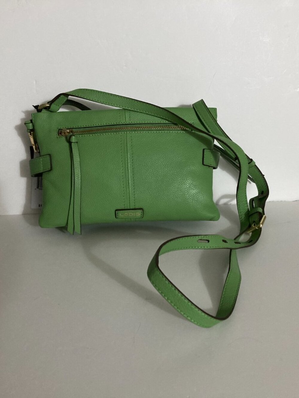 LODIS San Tropez Crossbody Bag Leather Matcha Green